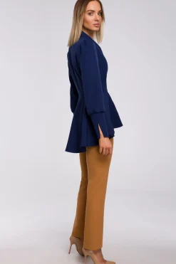Żakiet typu frak - granatowy