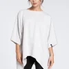 Asymetryczna bluza oversize - stracciatella