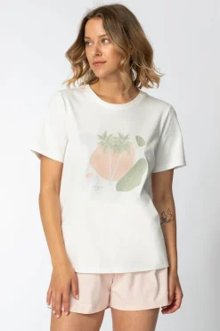 Bawełniany t-shirt z nadrukiem - model 1