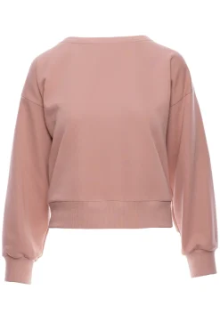 Bluza damska z otwartymi plecami - mocca