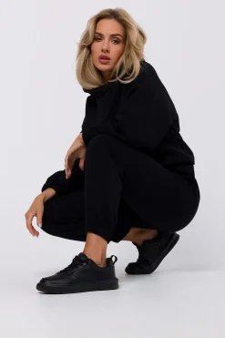 Bluza dresowa z kapturem - czarna