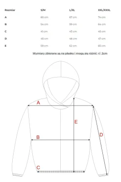 Bluza dresowa z kapturem - ecru