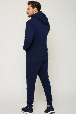 Bluza męska z kapturem - granatowa