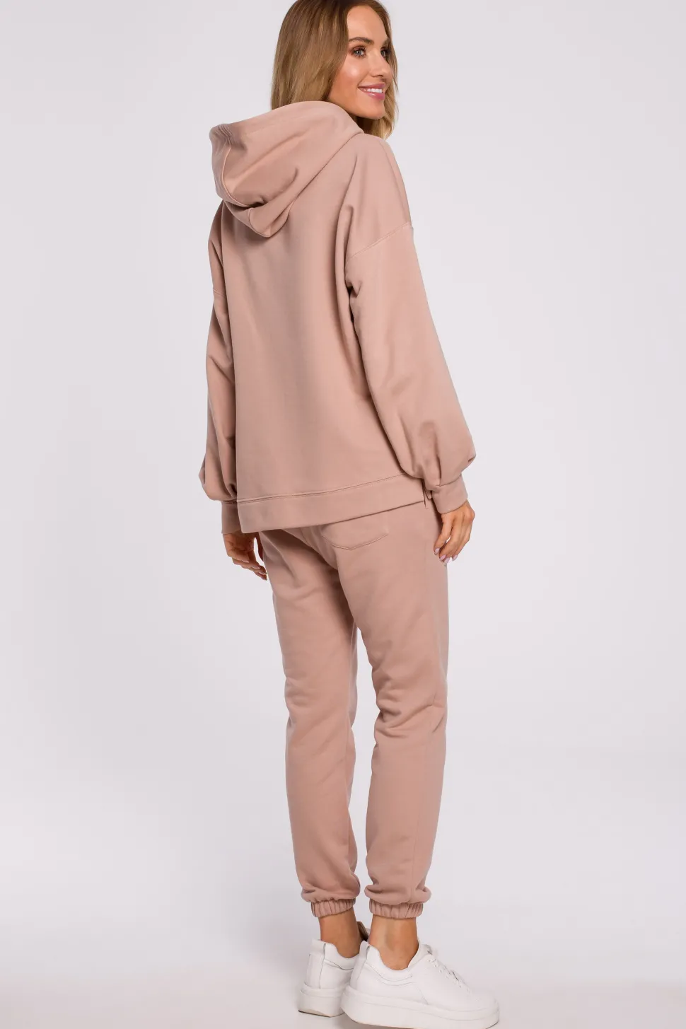 Bluza oversize z kapturem – mocca