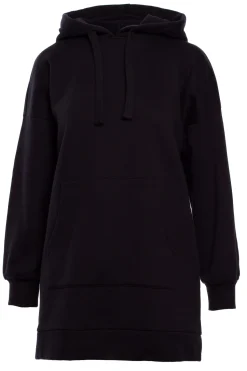Bluza oversize z kieszenią typu kangurek - czarna