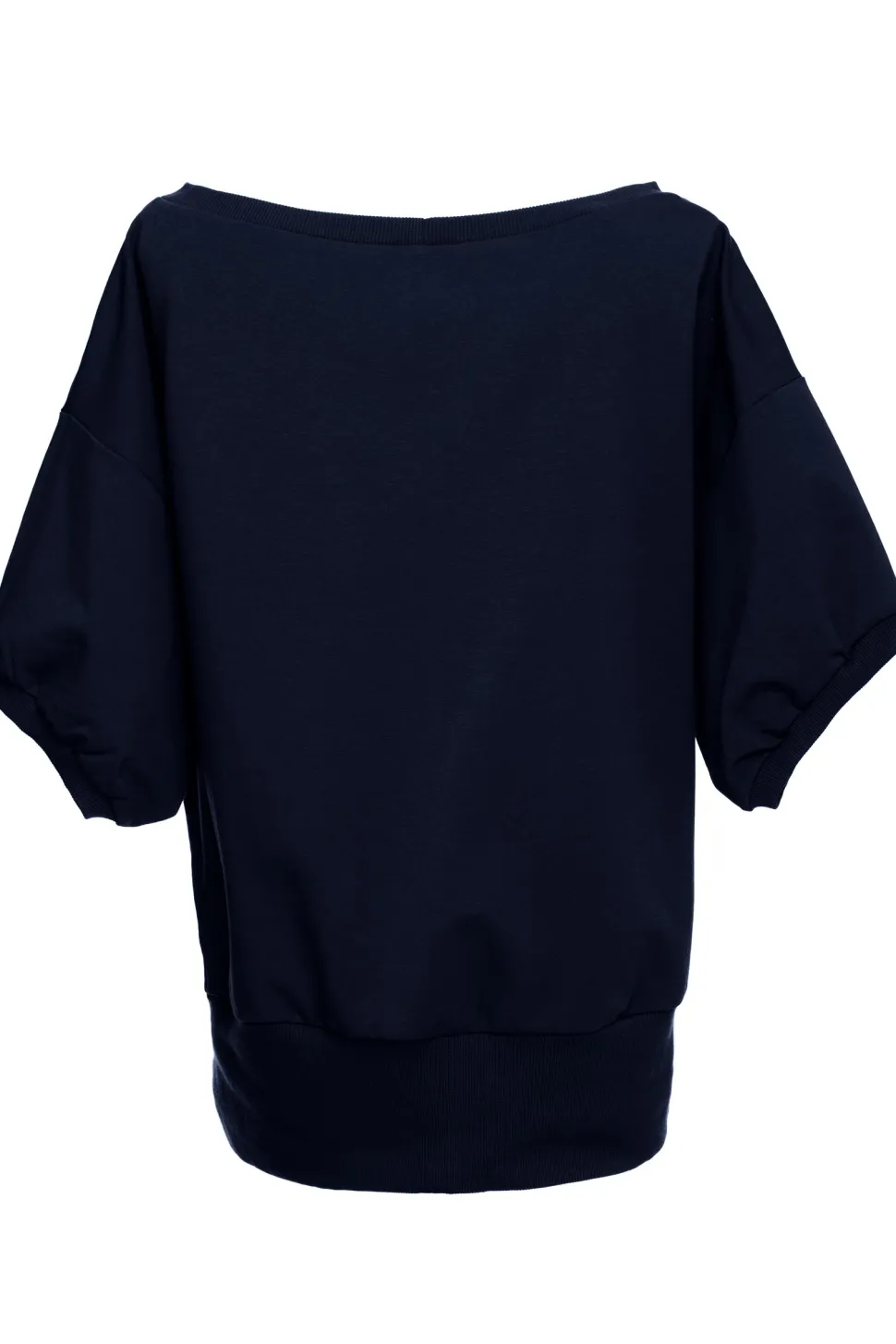 Bluza oversize z rękawem kimono - granatowa