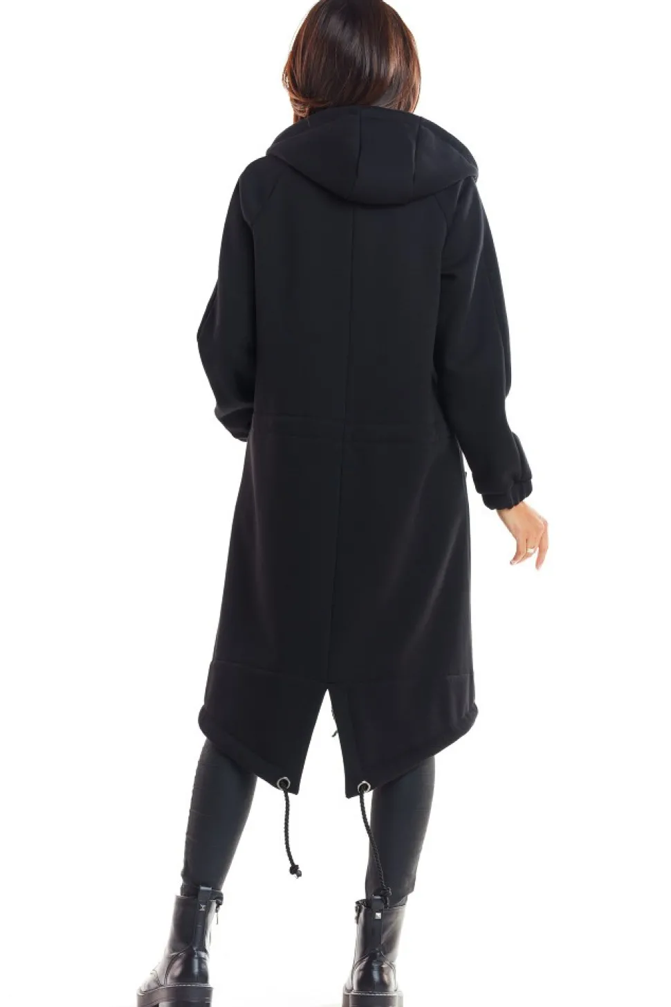 Bluza parka zapinana na zamek - czarna