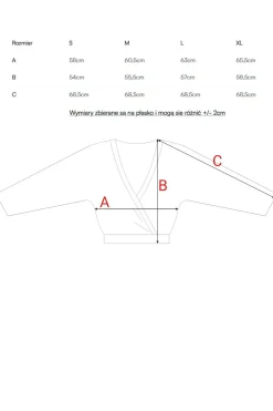 Bluza z kopertowym dekoltem - miętowa