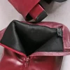 Buty do kostek z ozdobną klamrą Dorottea - bordowe