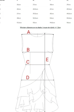 Dopasowana sukienka z falbanami - turkusowa