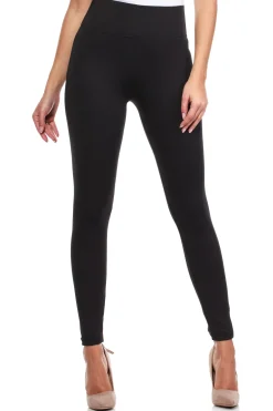 Dopasowane legginsy antycellulitowe plus size - czarne