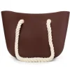 Gumowa torebka JELLY BAG - brązowa