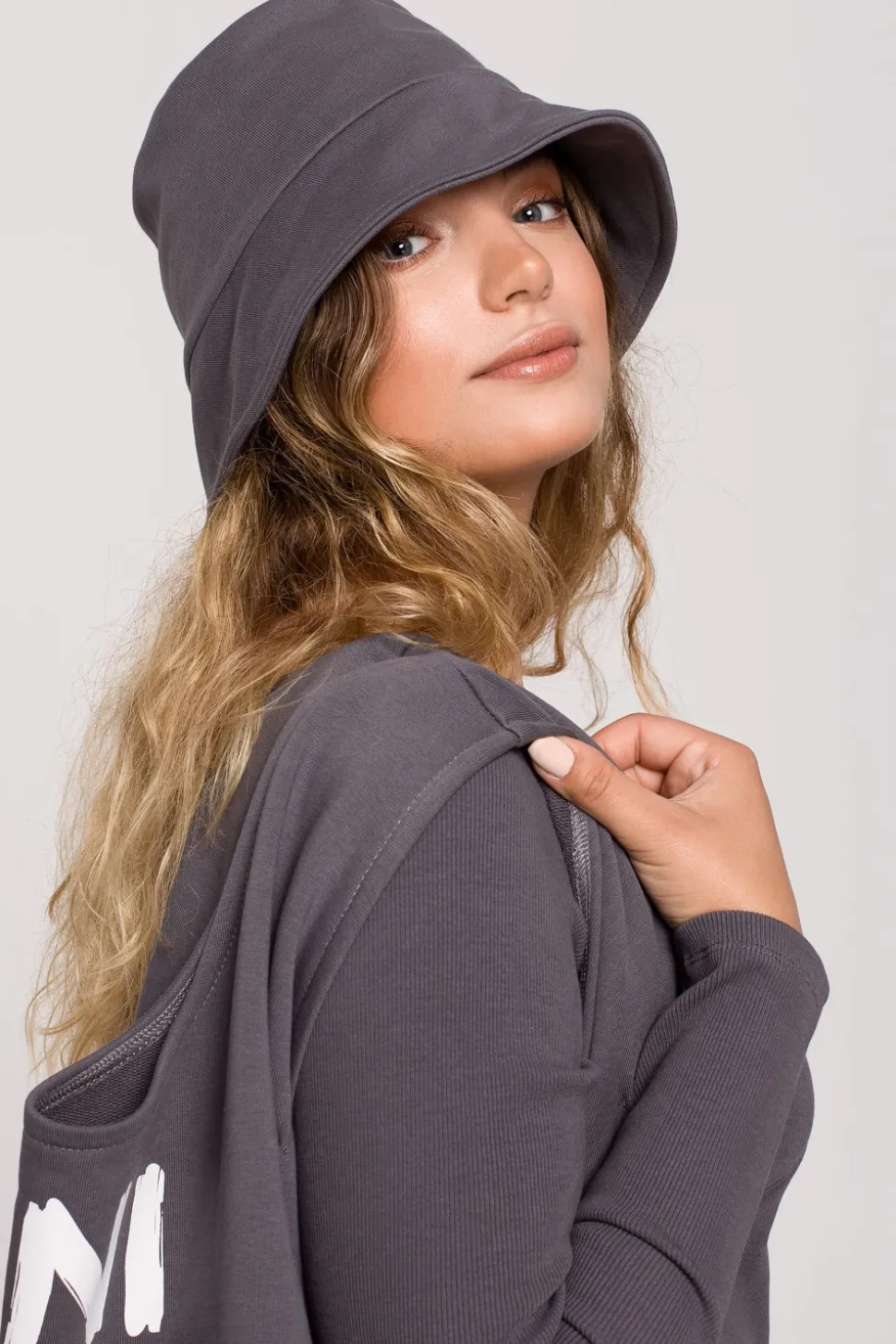 Kapelusz typu bucket hat - antracytowy