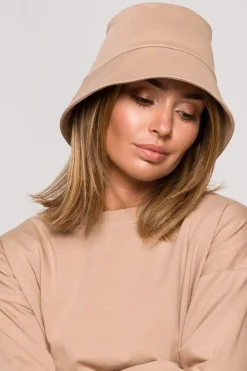 Kapelusz typu bucket hat - orzechowy