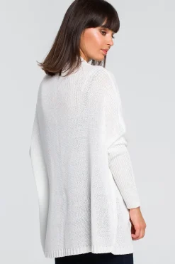 Kardigan typu oversize - biały