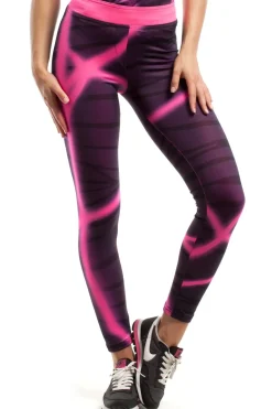 Modne neonowe legginsy sportowe - model 2