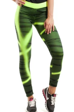 Modne neonowe legginsy sportowe - model 1