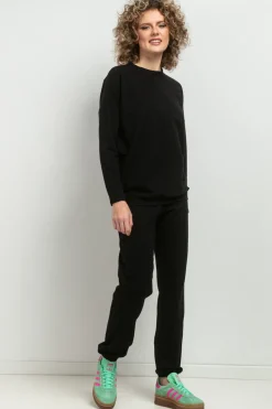 Prosta bluza dresowa - czarna