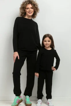 Prosta bluza dresowa - czarna