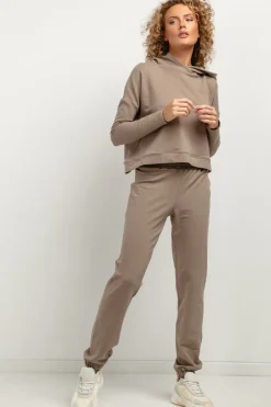 Spodnie dresowe typu jogger - cappuccino