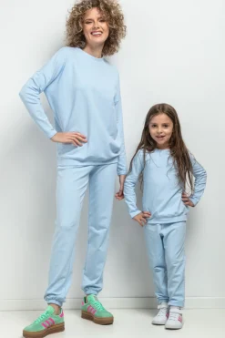 Spodnie dresowe typu jogger - jasnoniebieskie