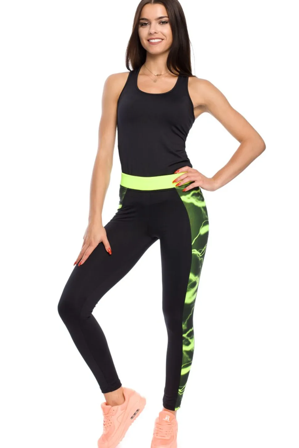 Sportowe legginsy z nowoczesnym wzorem