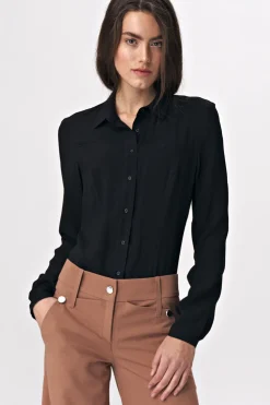 Stylowa koszula body - czarna