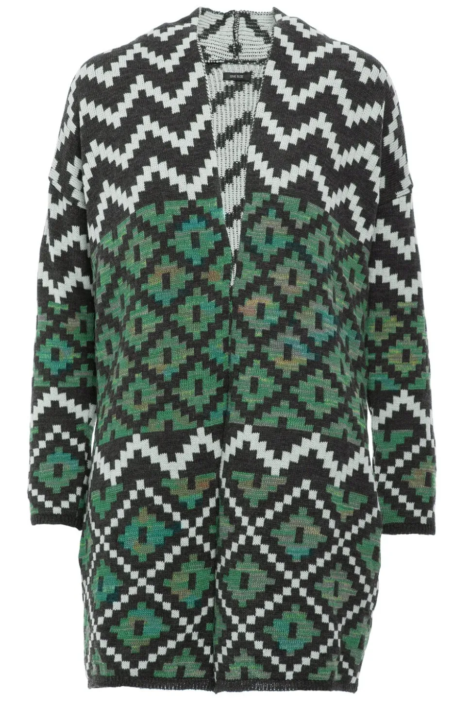 Stylowy kardigan we wzór - model 2
