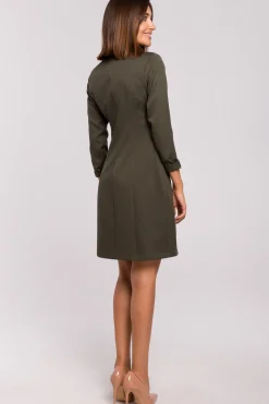 Sukienka żakietowa - khaki OUTLET