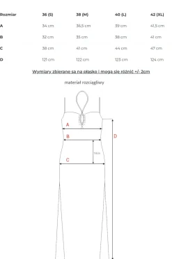 Sukienka maxi z nadrukiem i wiązaniem w dekolcie - model 3
