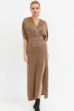 Sukienka maxi z rozcięciem na przodzie - model 2