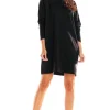 Sukienka mini oversize - czarna