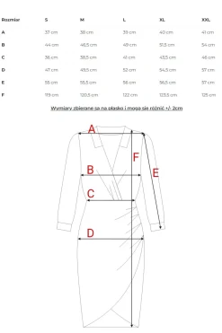 Sukienka z kopertowym dekoltem we wzór - model 1