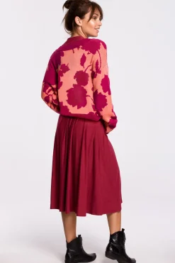 Sweter w kwiaty - model 4