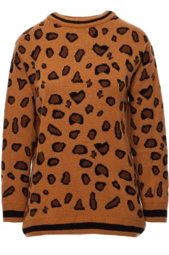 Sweter w lamparcie cętki - model 4