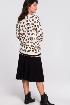 Sweter w lamparcie cętki - model 2