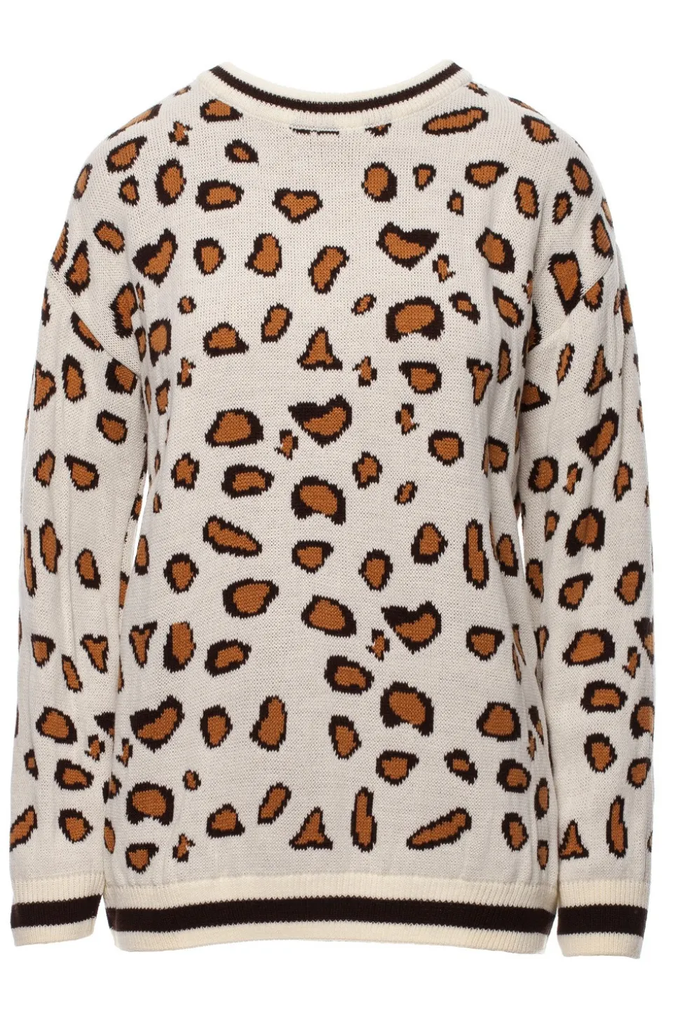 Sweter w lamparcie cętki - model 2