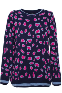 Sweter w lamparcie cętki - model 1