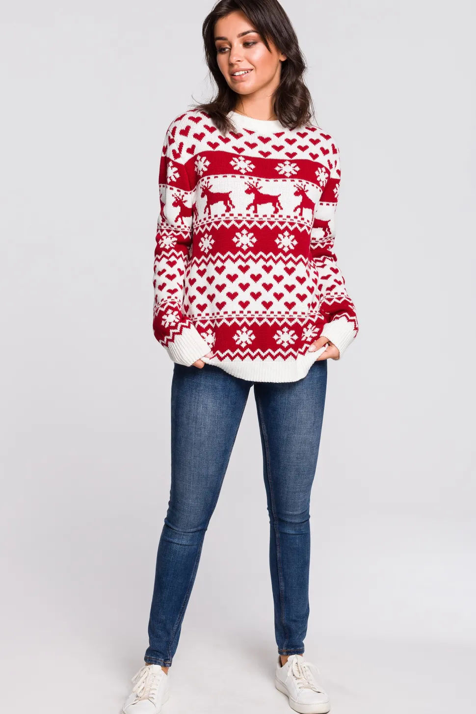 Sweter z motywem świątecznym - model 2