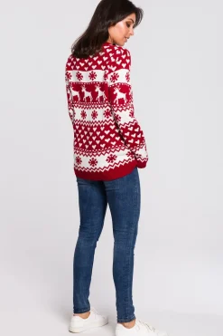 Sweter z motywem świątecznym - model 1