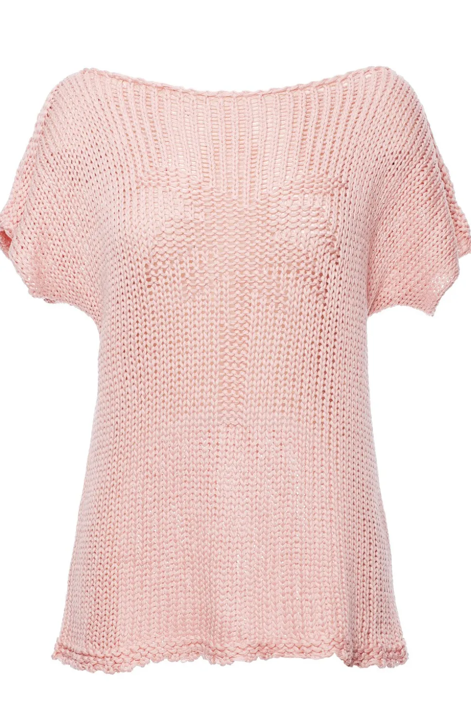 Sweter z palmą - różowy