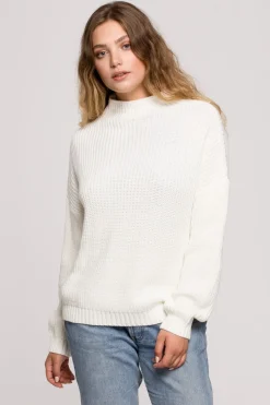 Sweter z półgolfem - ecru