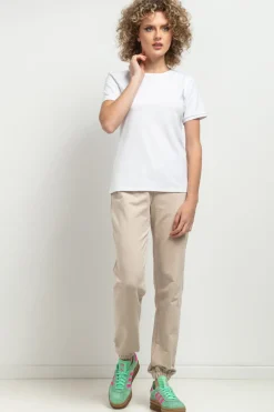 T-shirt damski z krótkim rękawem - biały