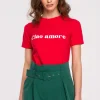 T-shirt z nadrukiem - czerwony