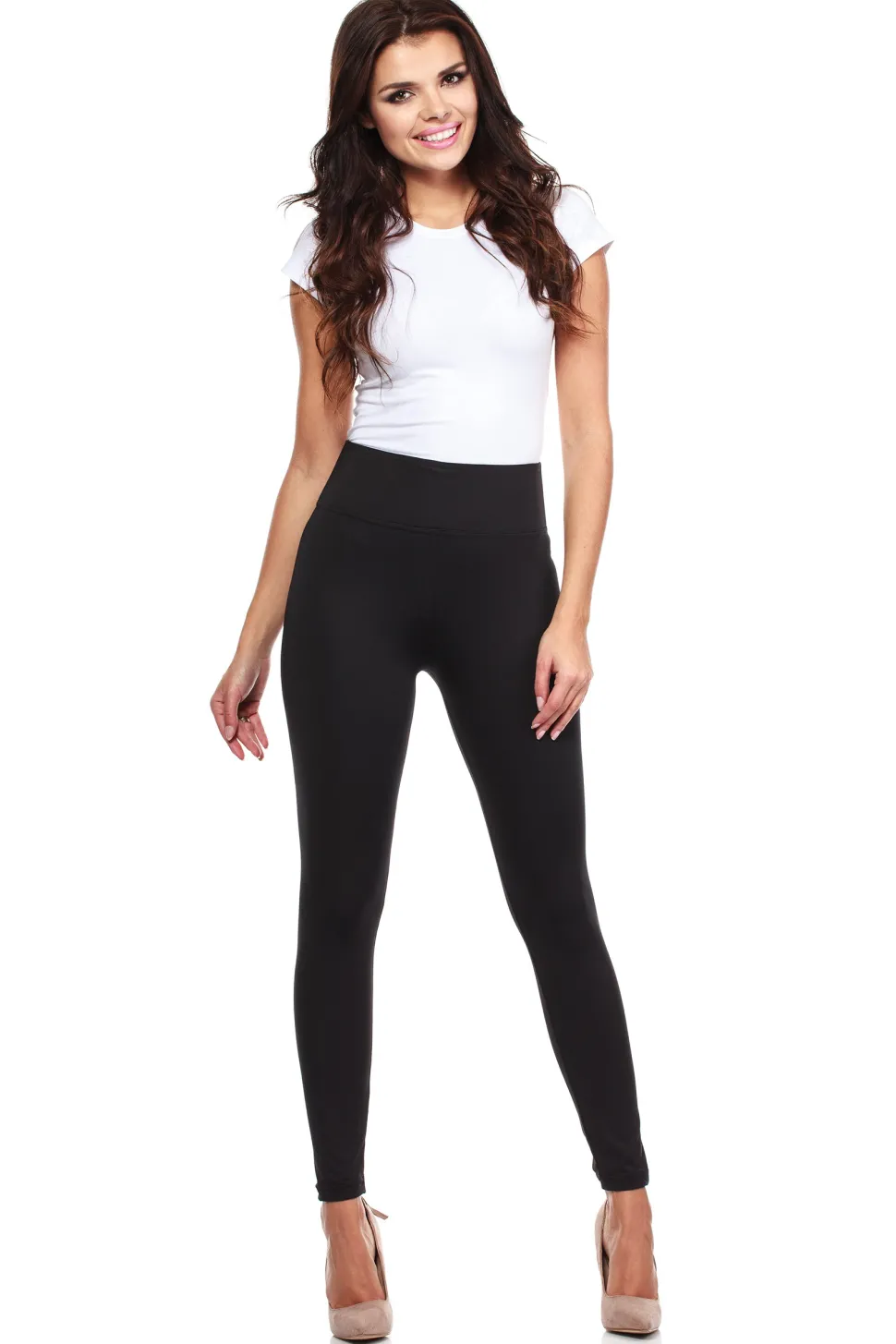 Włoskie legginsy getry wysoki stan STOP CELLULITE