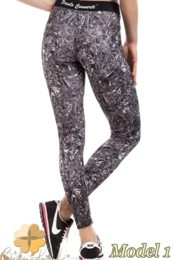 Wyszczuplające legginsy sportowe we wzory - model 1